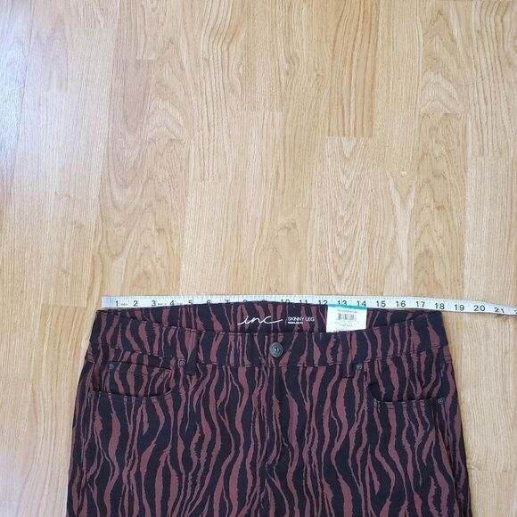 Inc International Concepts Tiger-Print Skinny Jeans sz 16 - Picture 10 of 16